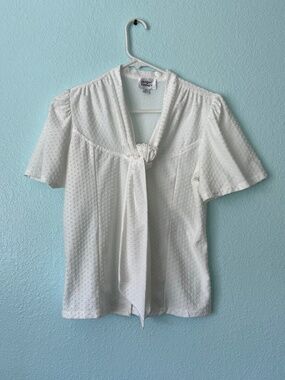 White peplum blouse